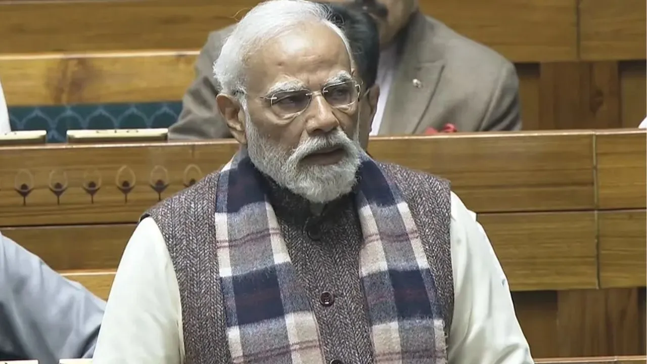 PM Modi in Parliament - 'when Vande Mataram completed 100 years, India was in the clutches of Emergency'