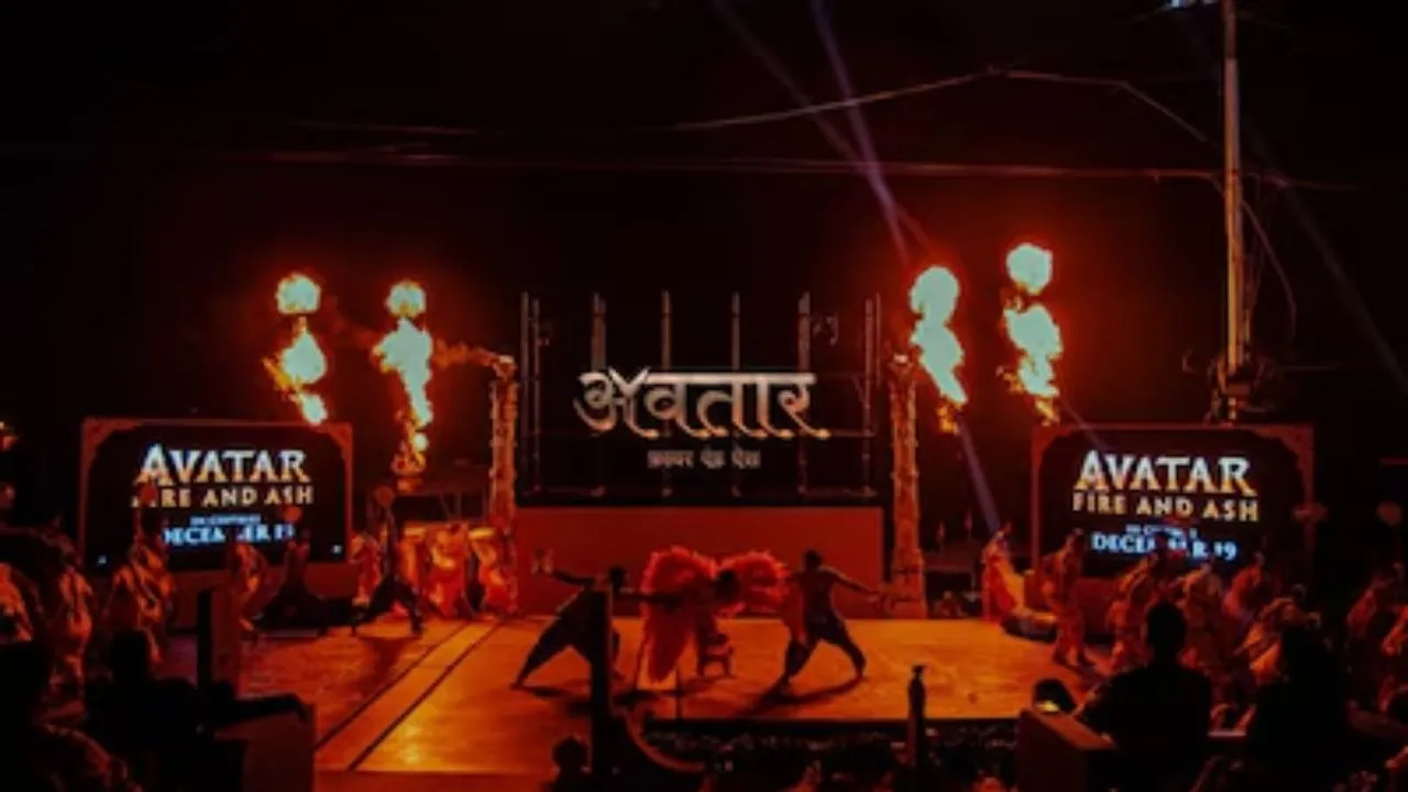 Avatar: Fire and Ash Devanagari logo unveiled in Varanasi | Video