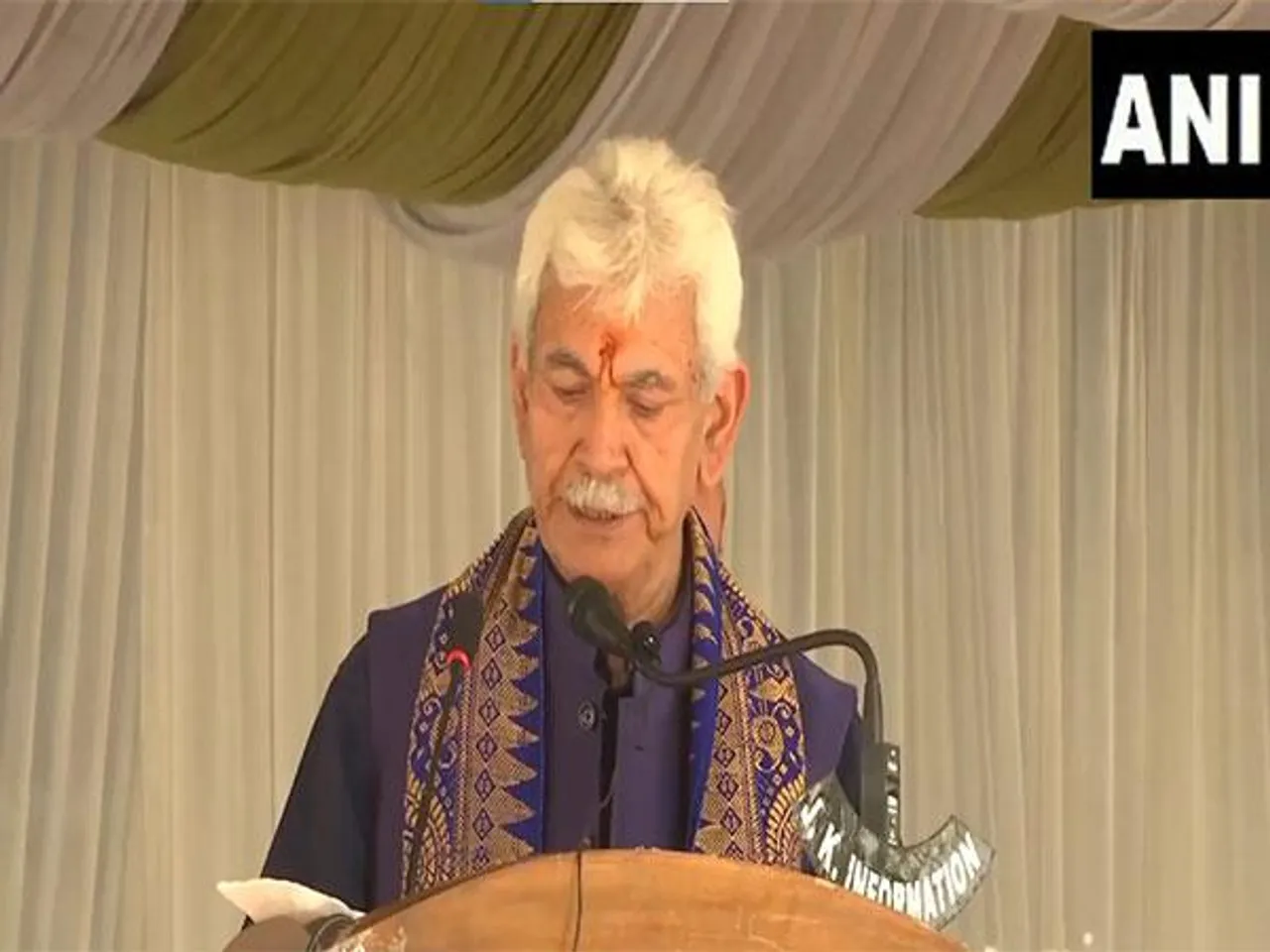 Jammu and Kashmir Lieutenant Governor Manoj Sinha (Photo/ANI)