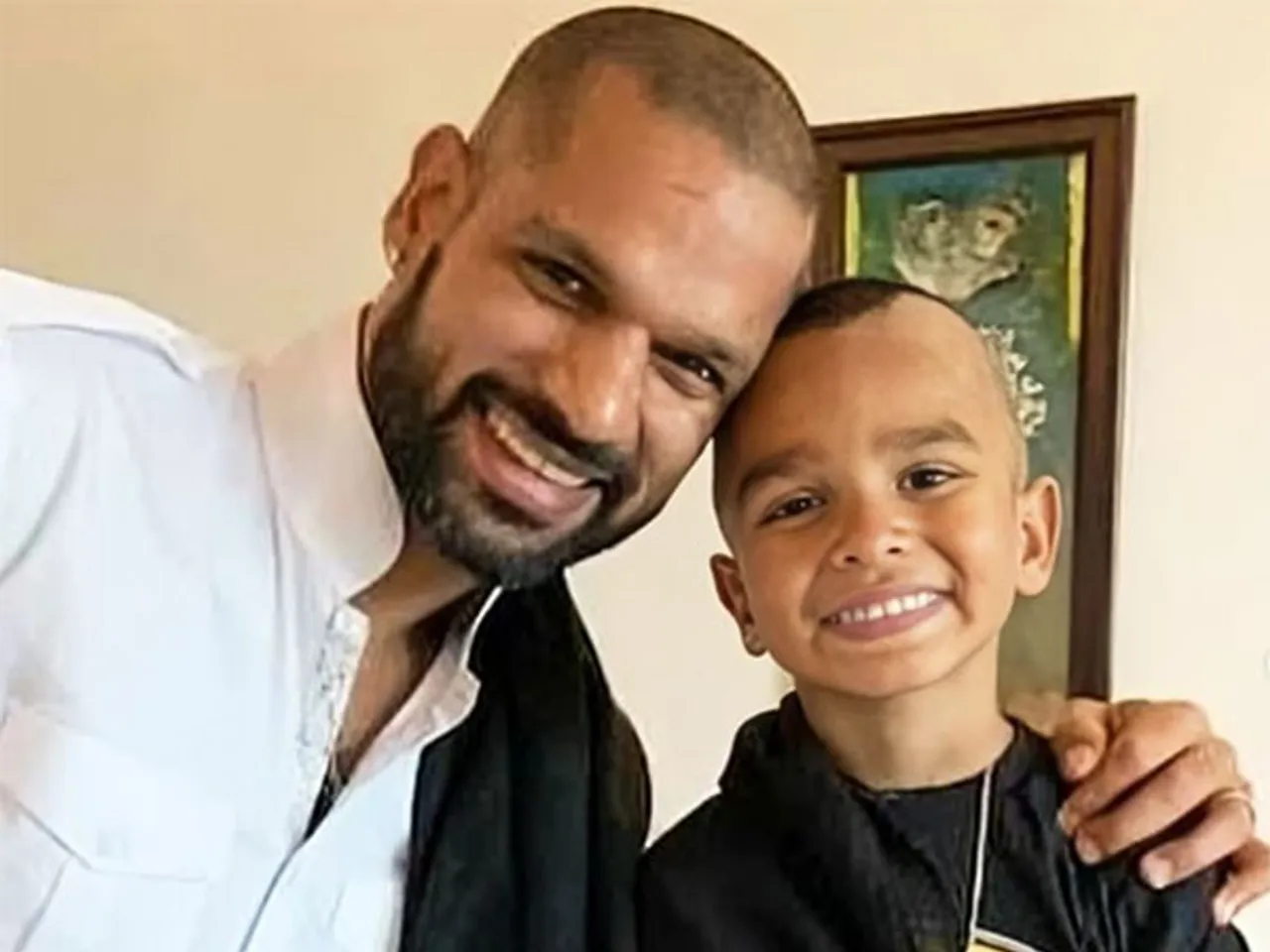 Shikhar Dhawan and his son Zoraver (Photo: Instagram/Shikhar Dhawan)