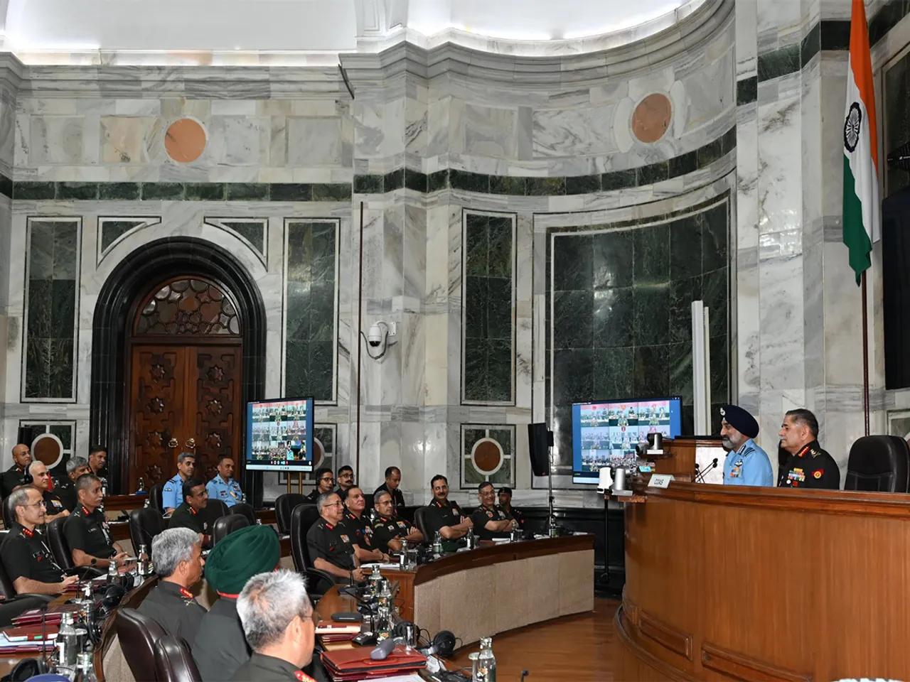 Army chiefs addressing senior officials (Photo/Indian Army)