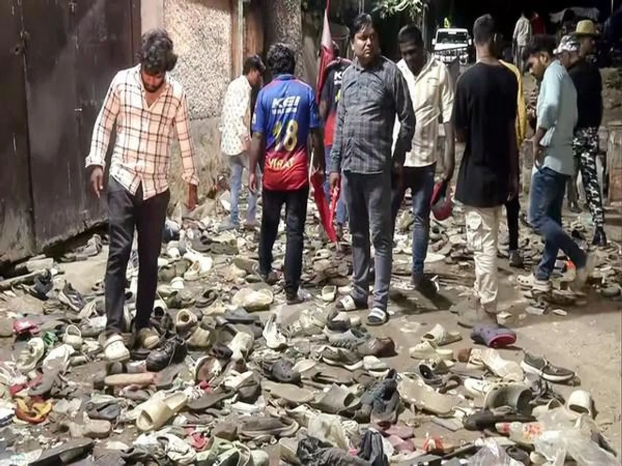 Aftermath of stampede at the Chinnaswamy Stadium (File Photo/ANI)