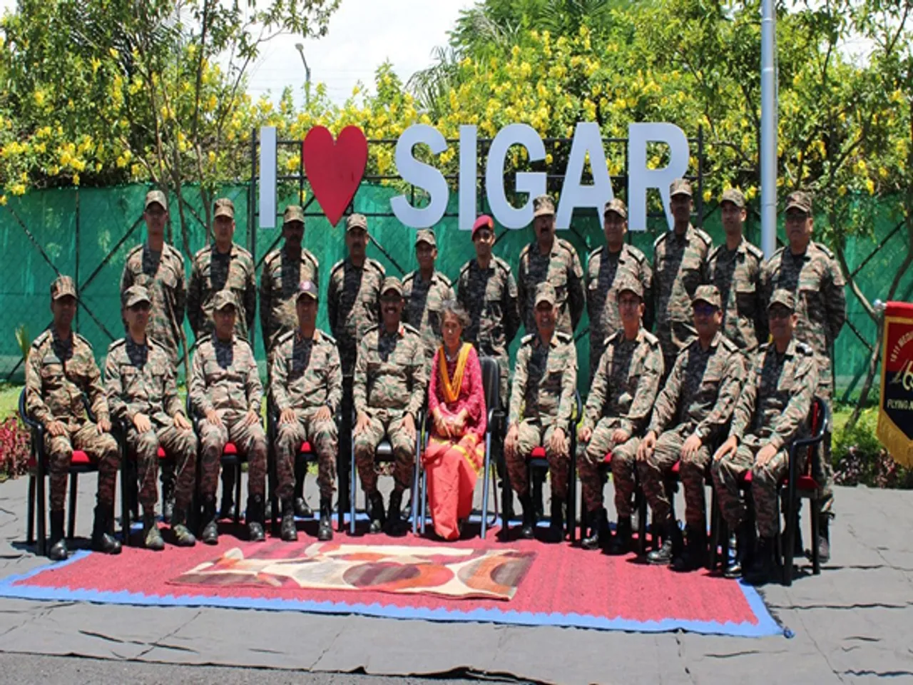 Yanung Jamoh Lego with Indian Army at the event (Photo/ ANI)