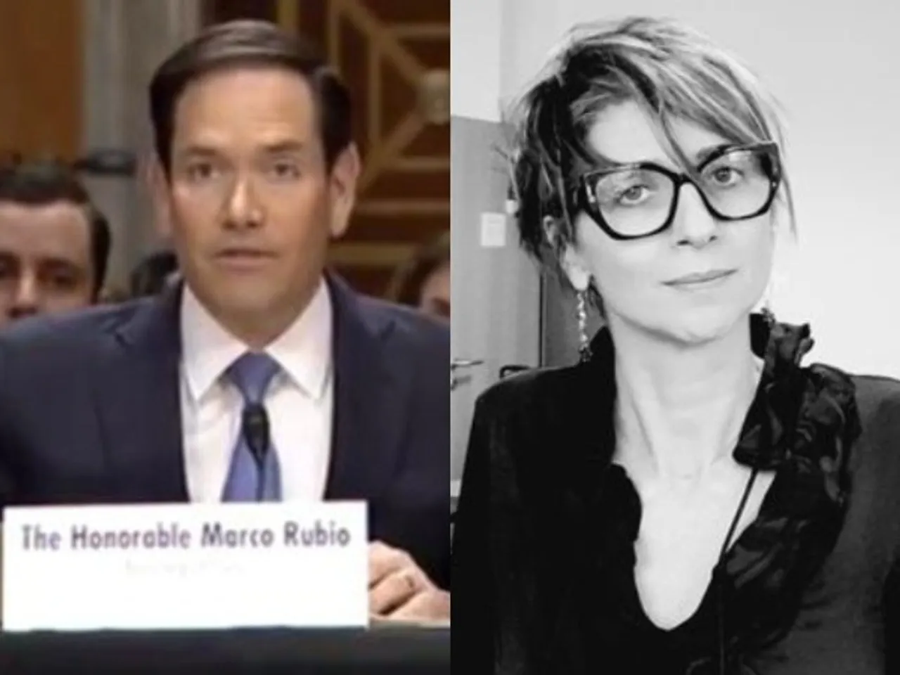 US Secretary of State Marco Rubio, UN Human Rights Council Special Rapporteur Francesca Albanese (Image Credit: X/@SecRubio/@FranceskAlbs)