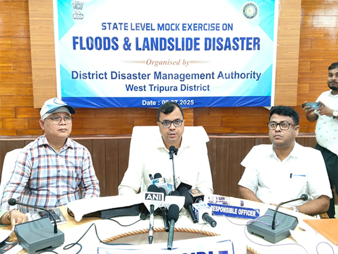 State level mock drill conducted in West Tripura on floods and landslides (Photo/ANI)