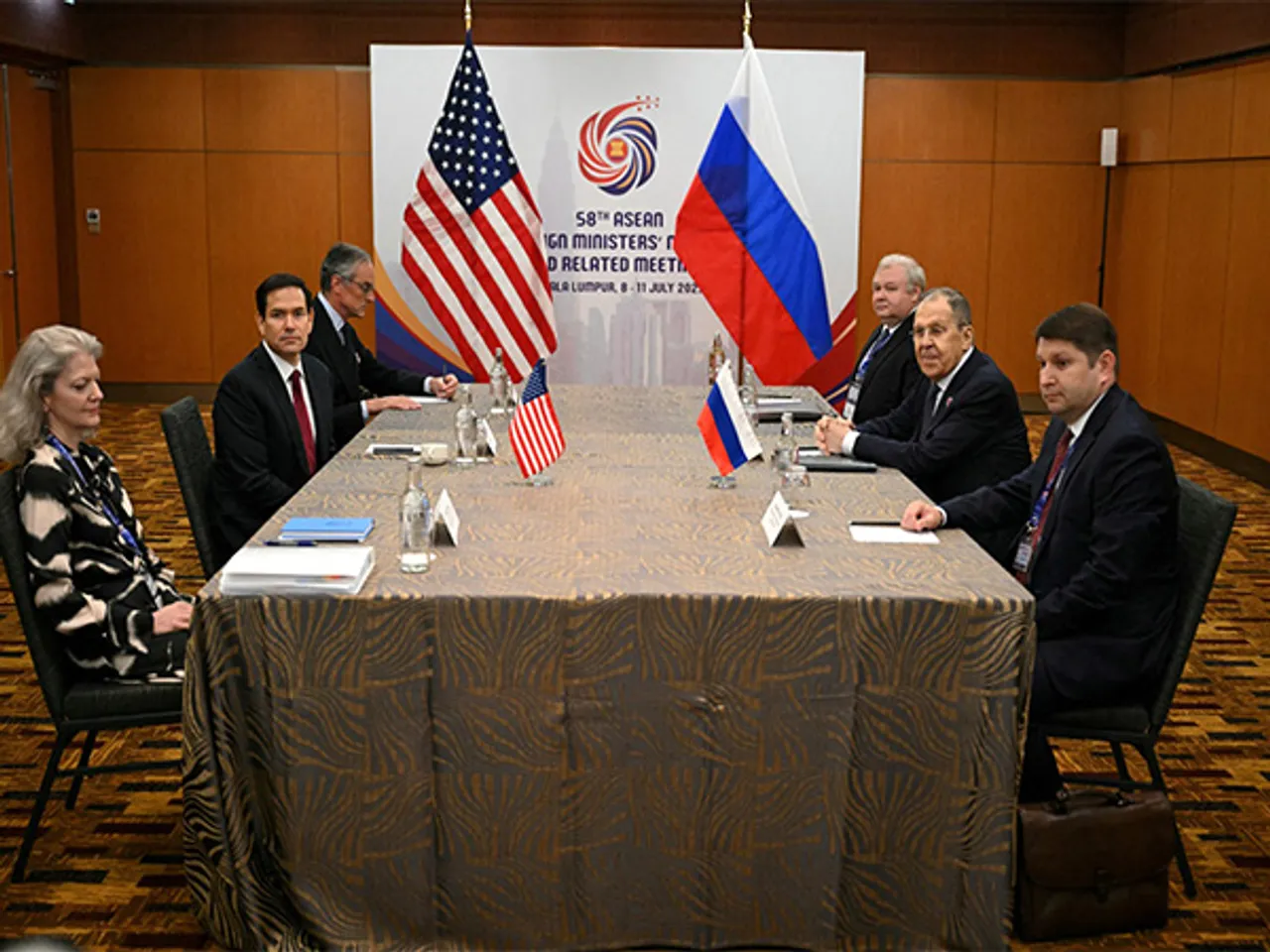 US Secretary of State Marco Rubio meets Russian Foreign Minister Sergey Lavrov on the sidelines of the ASEAN summit in Kuala Lumpur (Source: Reuters)