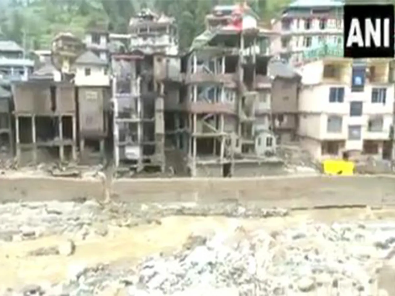 Thunag, Himachal Pradesh, Mandi where rain caused havoc (Photo/ANI)