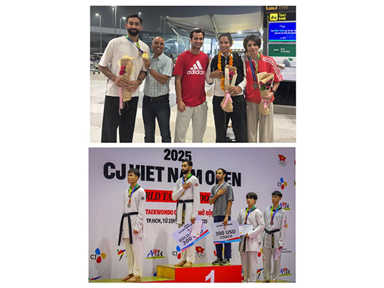 India Shines at CJ Vietnam Open 2025: Peace Taekwondo Academy Athletes Bring Home 1 Gold, 2 Bronze