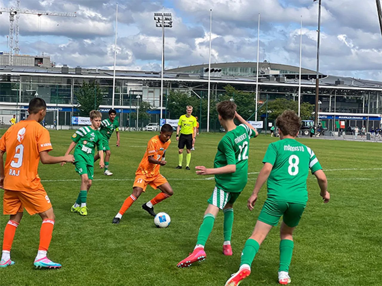 Minerva Academy FC in action during Helsinki Cup (Image: Team Minerva)