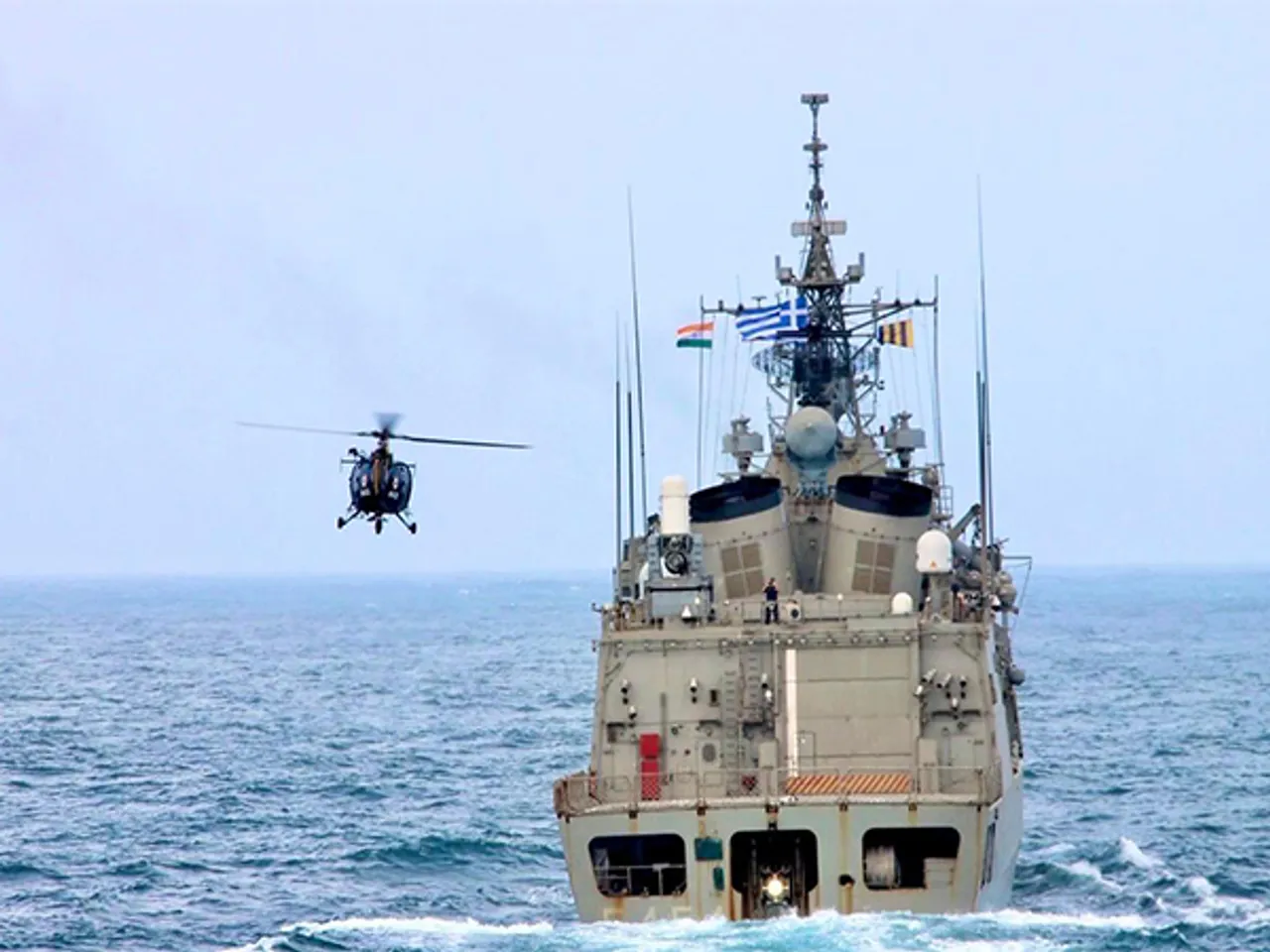 India, Greece conduct Passing Exercise (Photo/ X@indiannavy)