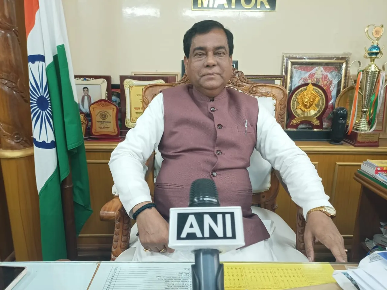 Agartala Mayor Dipak Majumder (Photo/ANI)