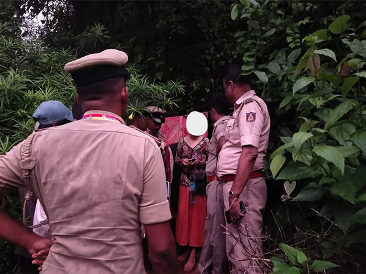 Russian-origin woman and her daughters rescued from dangerous cave in Gokarna forest (Photo Source: SP Uttara kannada)