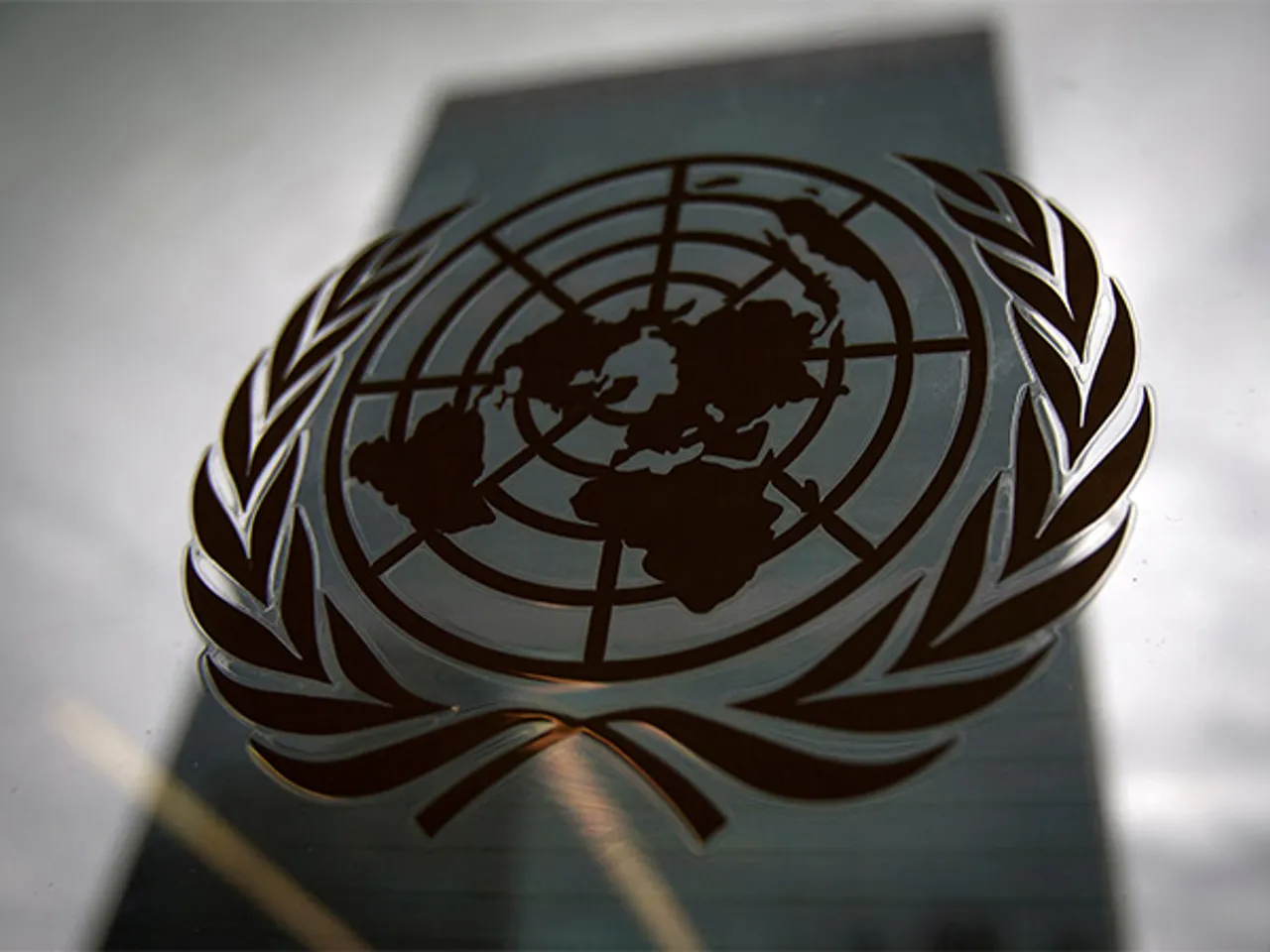 Logo of the United Nations, which has warned of a humanitarian crisis as Afghan migrants return from Iran and Pakistan (Source: Reuters)