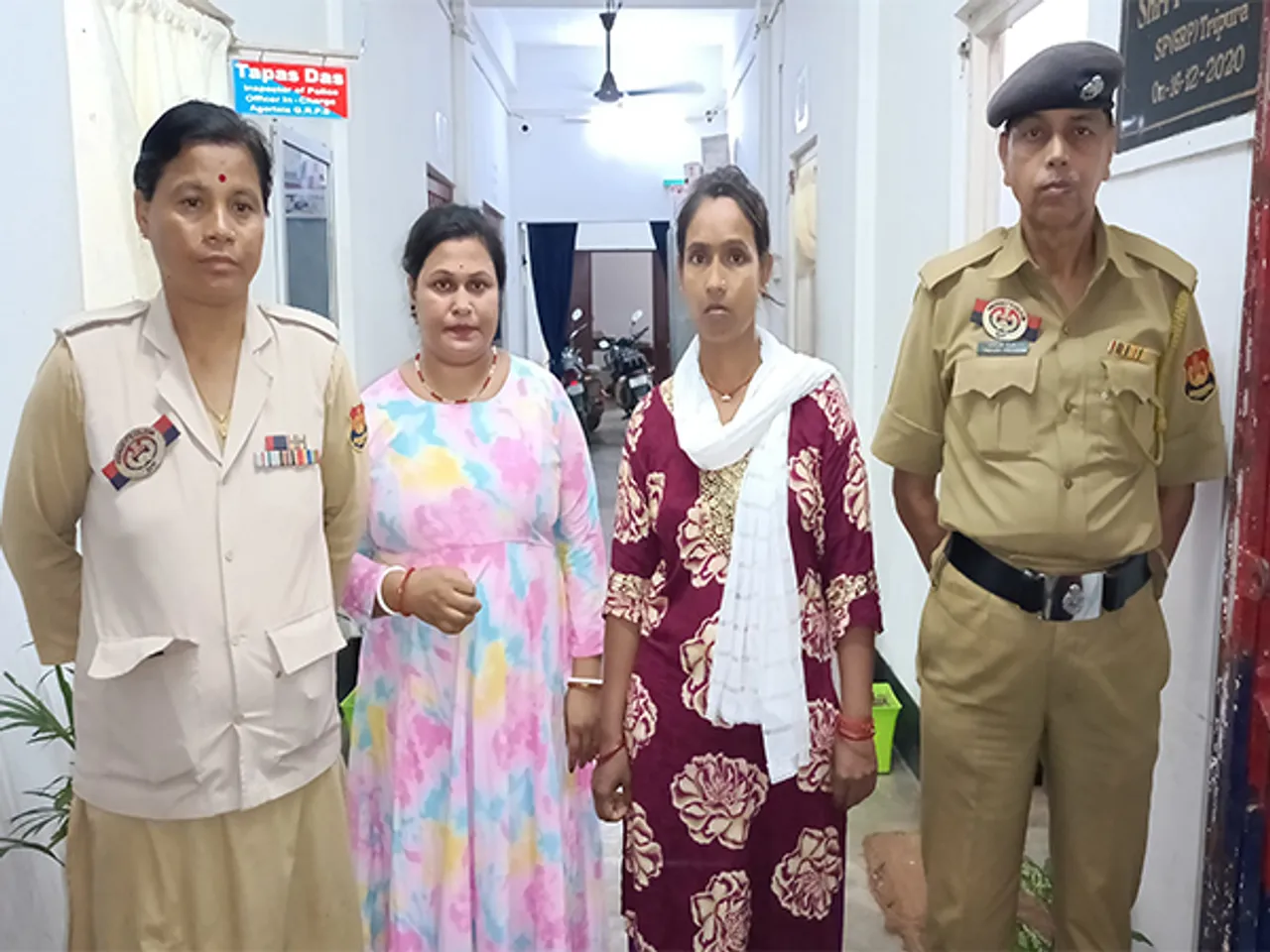 Two female drug peddlers caught at Agartala Railway station with 23kg ganja (Photo/ANI)