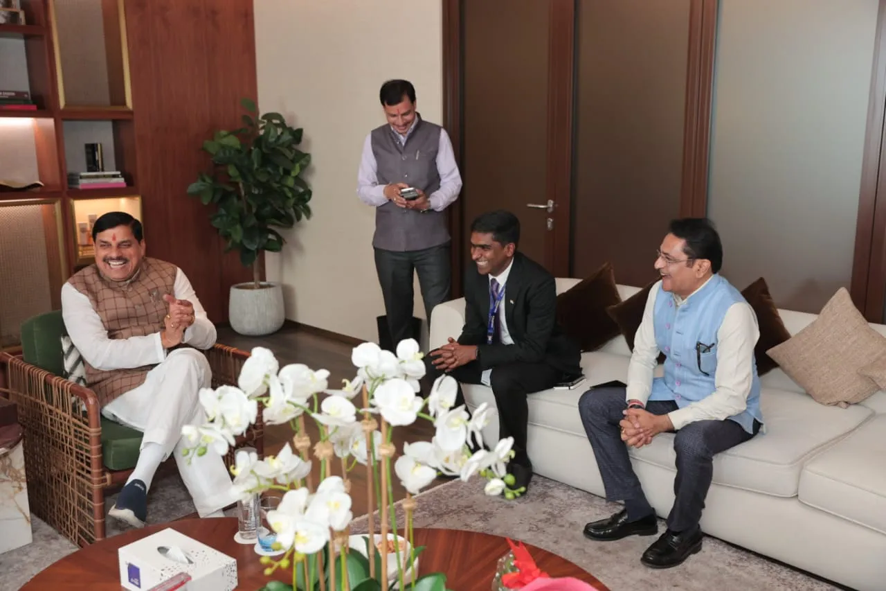 MP CM with Consul General Sivan (Photo/ X@CMMadhyaPradesh)