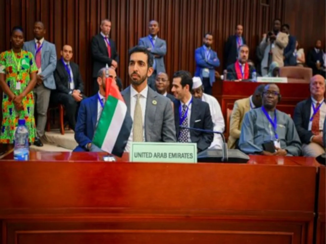 On behalf of UAE President, Shakhboot bin Nahyan participates in African Union Mid-Year coordination meeting (Photo/WAM)