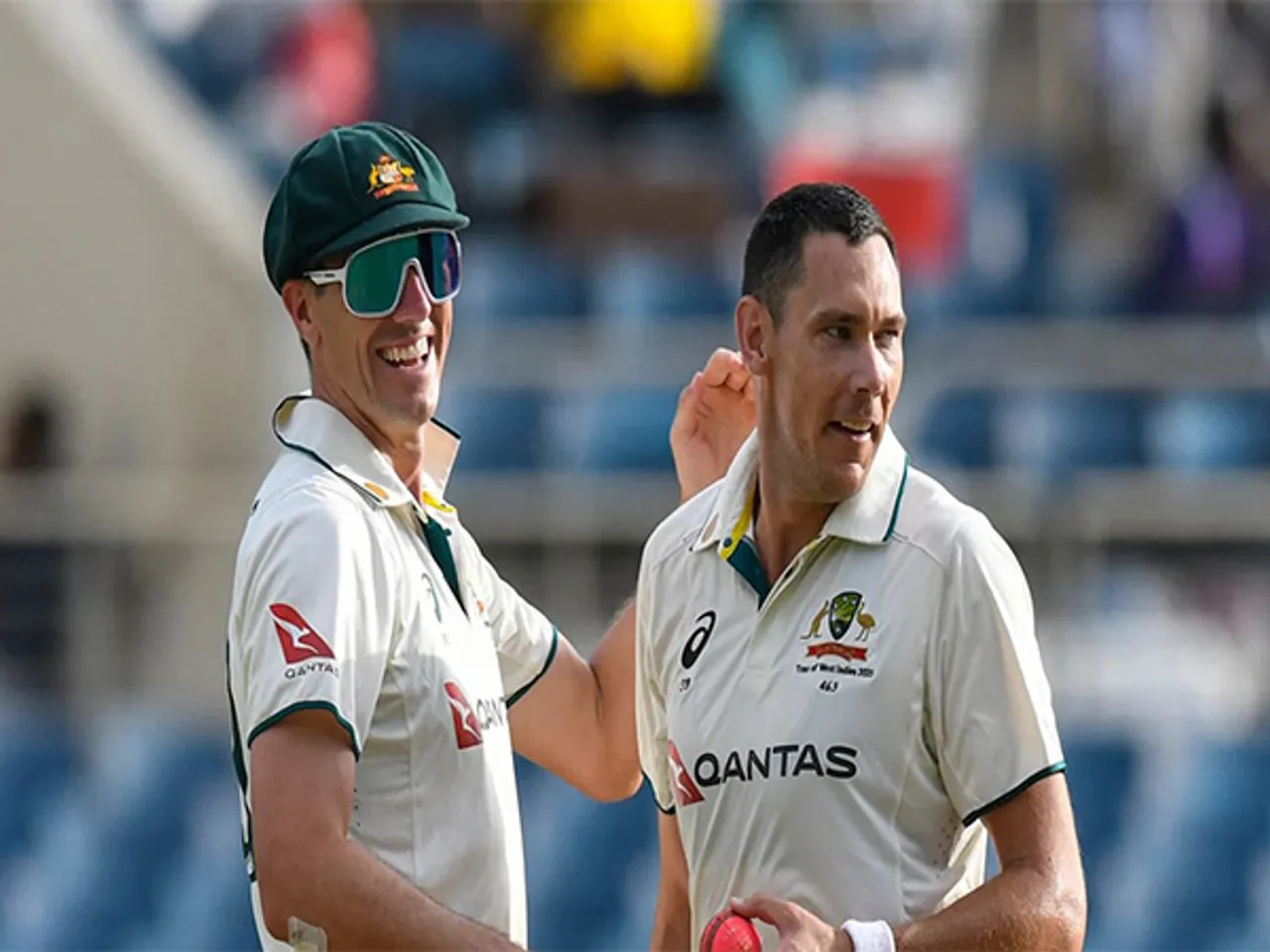 Pat Cummins (left) Scott Boland (right). (Photo: ICC)