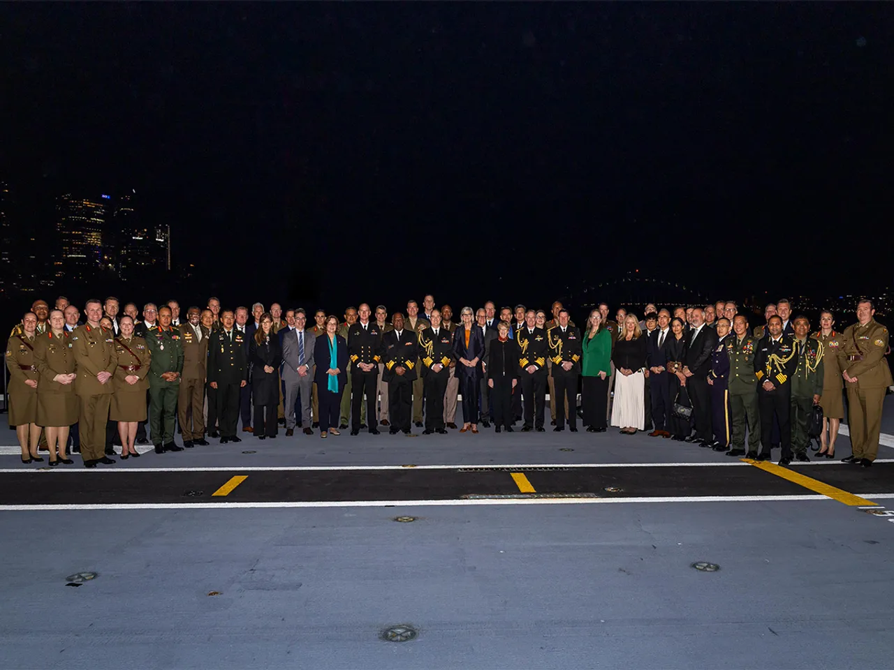 Opening ceremony of Talisman Sabre on HMAS Adelaide at Sydney. (Photo/@TalismanSabre)
