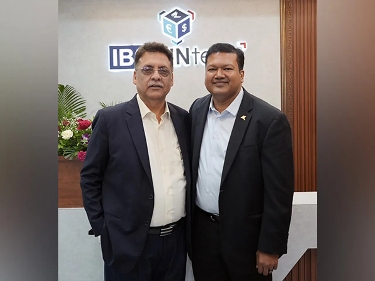 Romal Shetty, CEO of Deloitte South Asia, with CM Grover, MD & CEO of IBSFINtech, at the inauguration of IBSFINtech’s new corporate office in Bengaluru, India