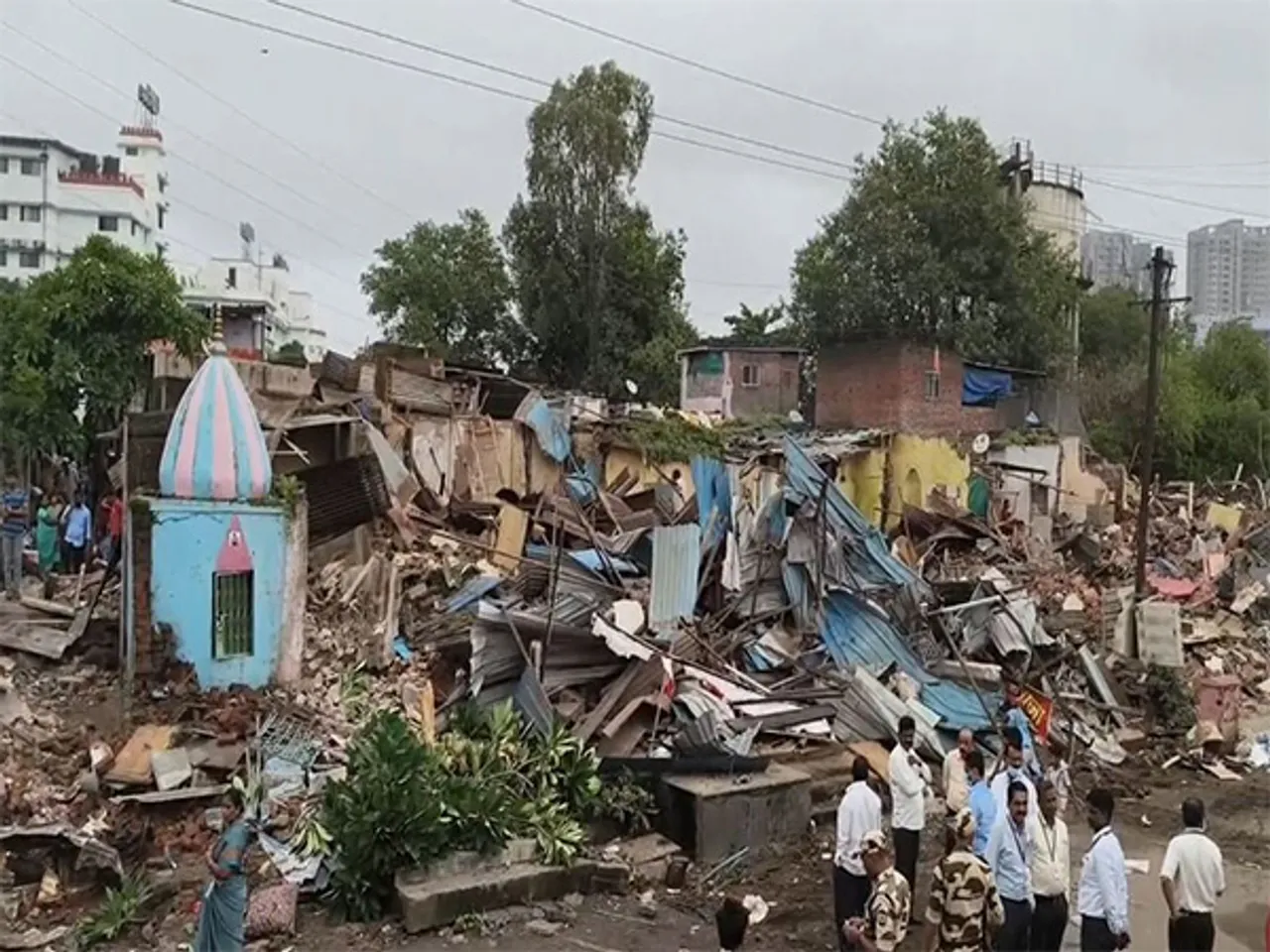 Demolition drive in Pimpri-Chinchwad (Photo/ANI)