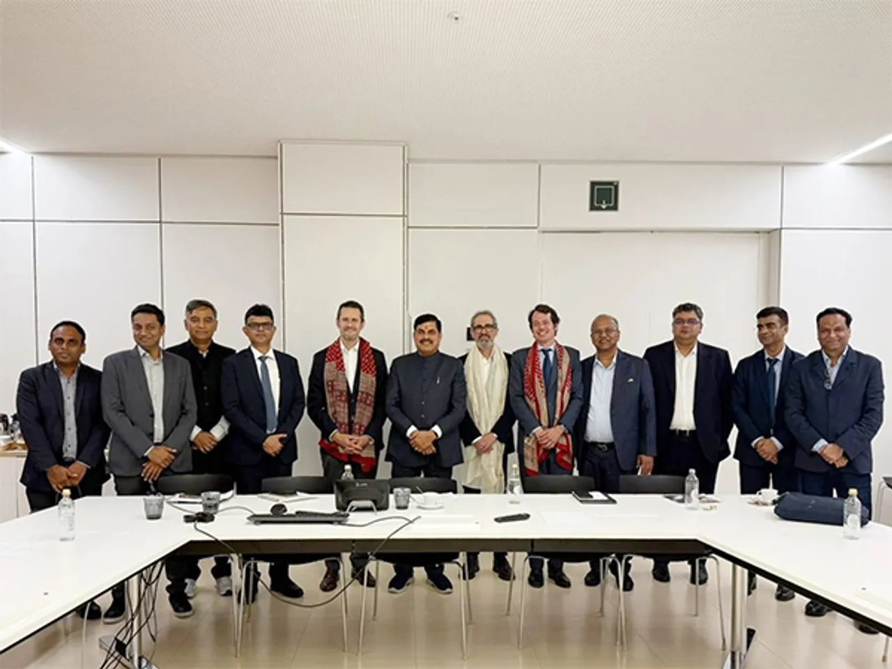 Madhya Pradesh Chief Minister Mohan Yadav at A Coruña headquarters of Inditex (Image: X@DrMohanYadav51)