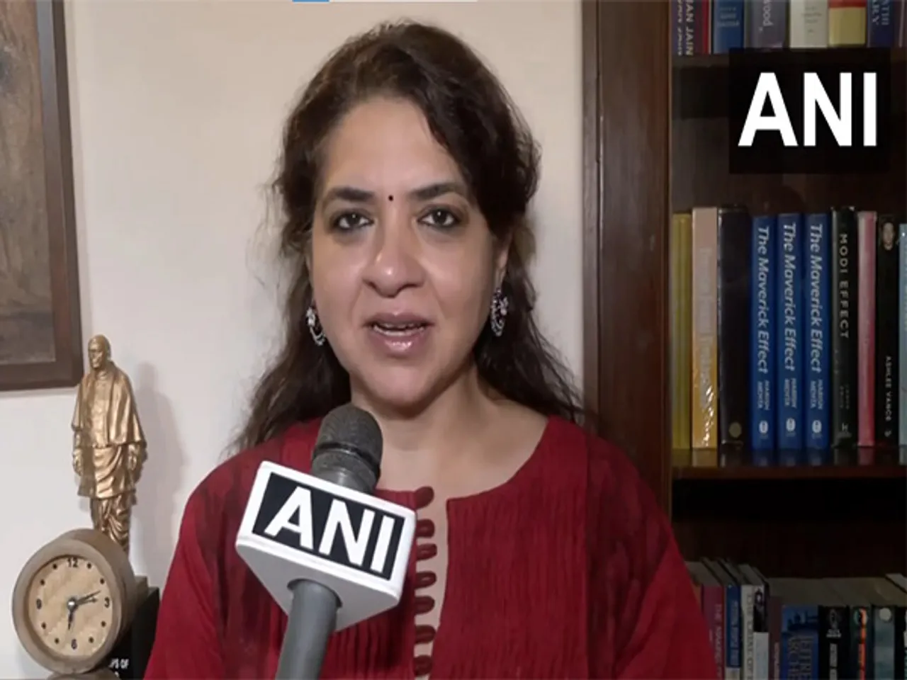 Shiv Sena leader Shaina NC (Photo/ANI)