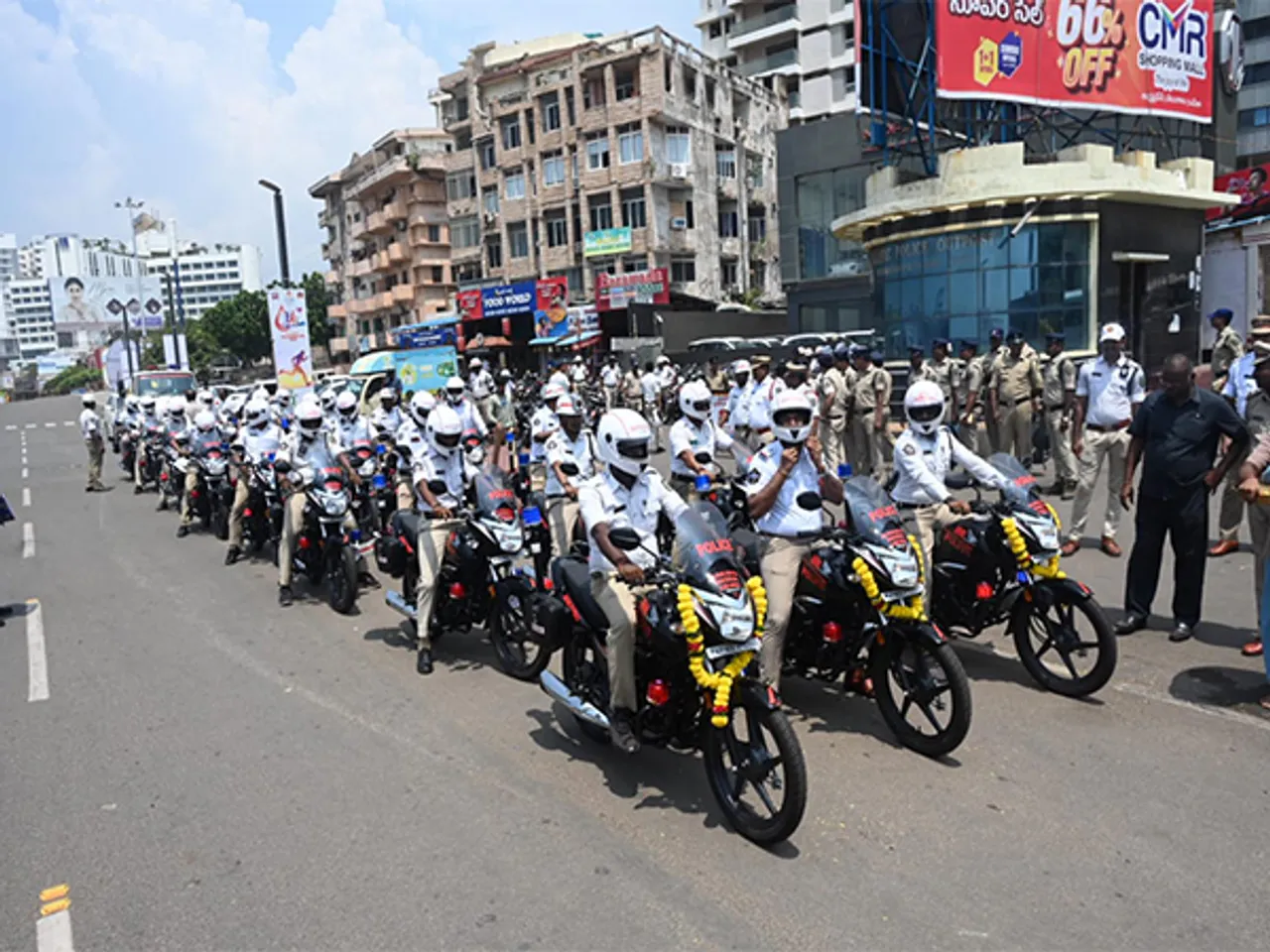 Visakhapatnam Police receive 25 patrol bikes (Photo Souce:  Visakhapatnam City Police)