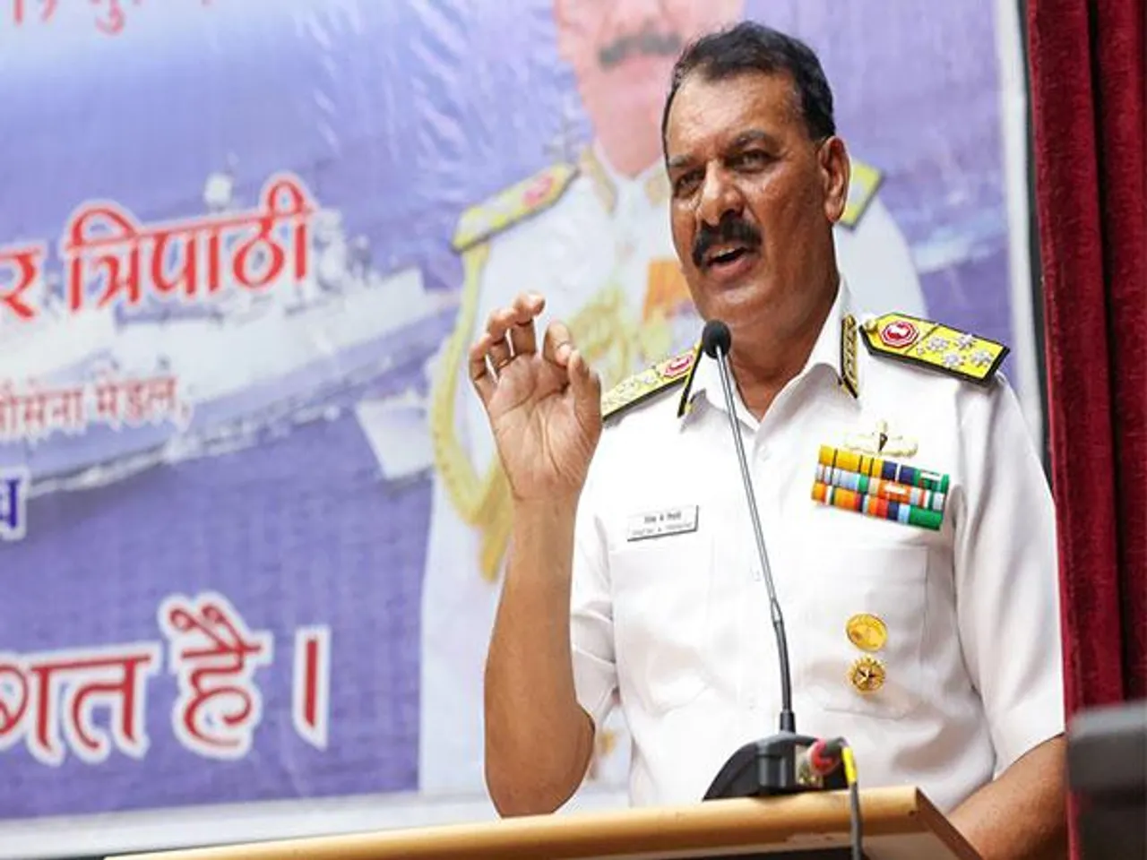 Chief of Naval Staff (CNS) Admiral Dinesh K Tripathi (Photo/indiannavy)