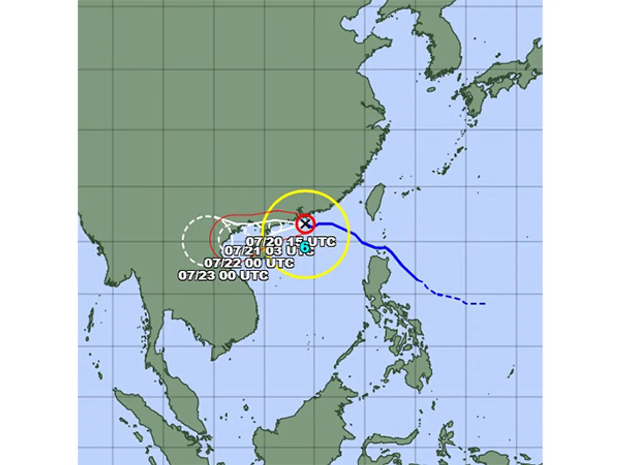 Typhoon Wipha triggers highest alert in Hong Kong (Photo/Japan Meteorological Agency)