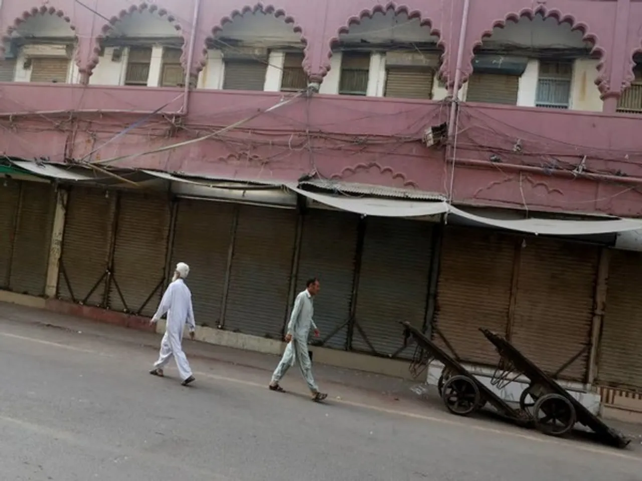 Traders on strike in Pakistan during a protest against tax policies (Source: Reuters)