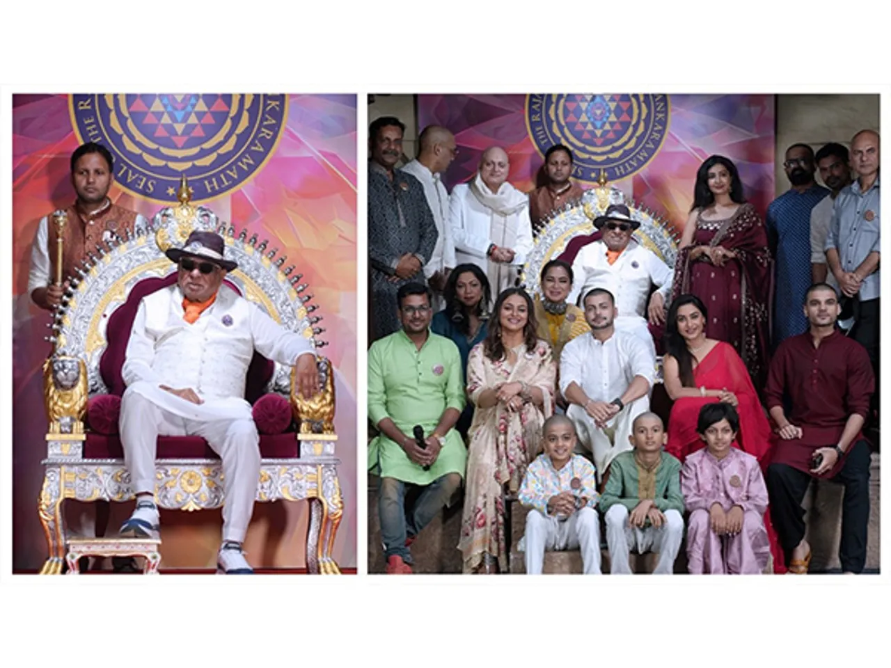 RajaRshi Dr. B.K. Modi with the star cast of Shankar – The Revolutionary Man