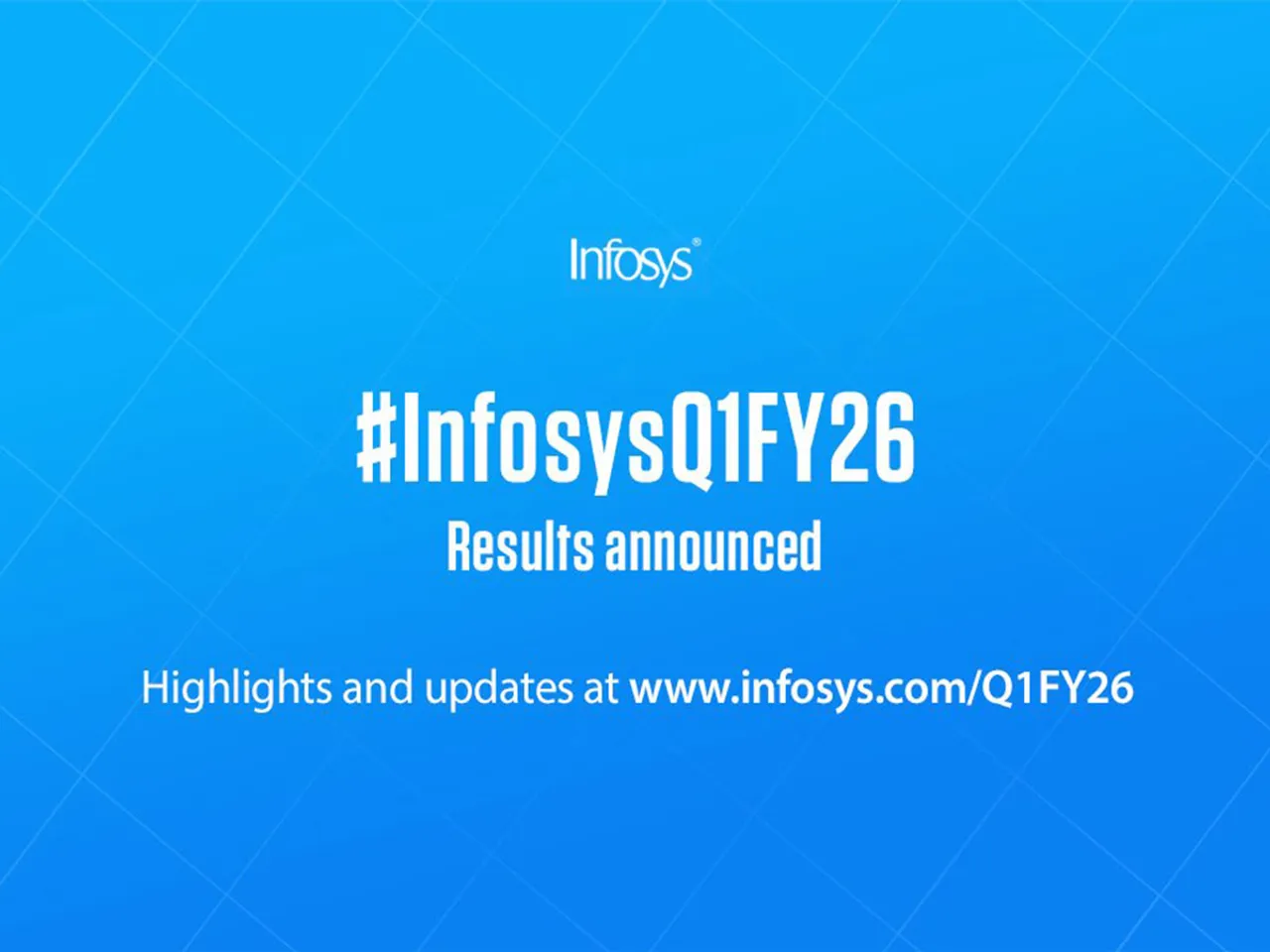 Infosys Q1 2025-26 earnings (Image: X/@Infosys)
