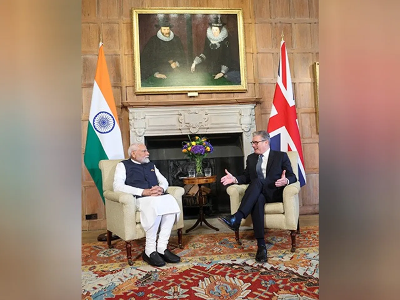 PM Modi held bilateral meeting with his UK Counterpart Keir Starmer (Photo/X@narendramodi)