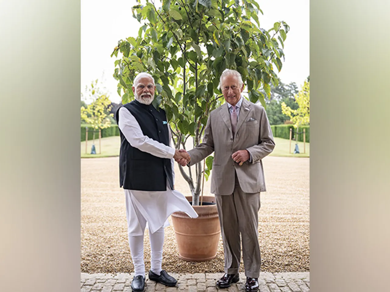 Prime Minister Narendra Modi with King Charles (Image: X@RoyalFamily)