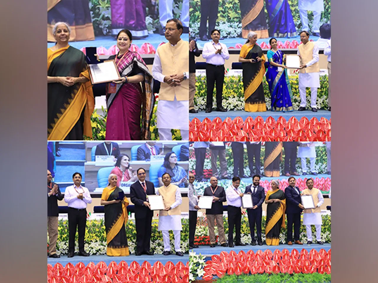 Finance Minister Nirmala Sitharaman honors Tax officers for outstanding service on 166th Income Tax Day (Images: X/@IncomeTaxIndia)