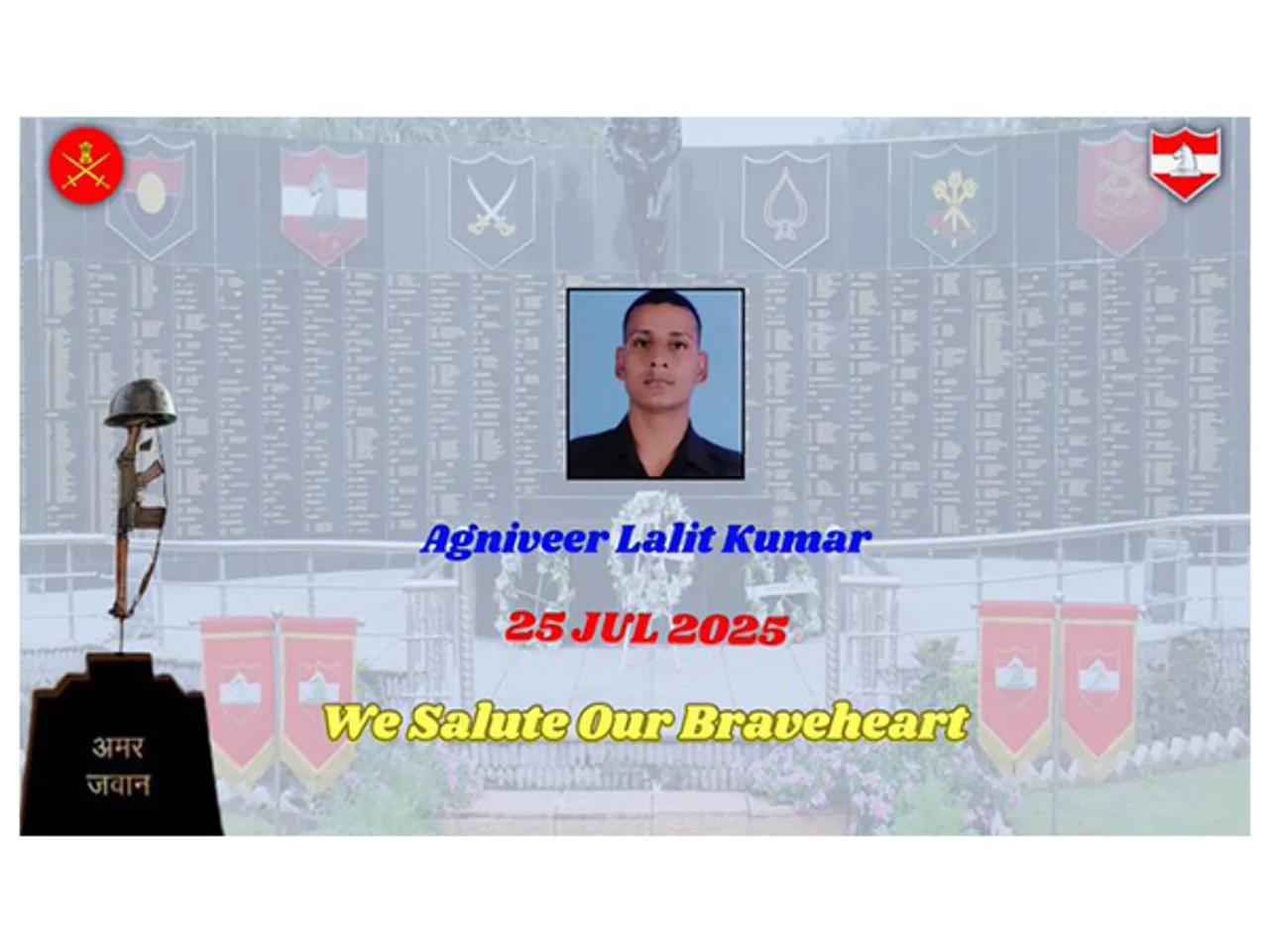 Agniveer Lalit Kumar (Photo/X/@Whiteknight_IA)