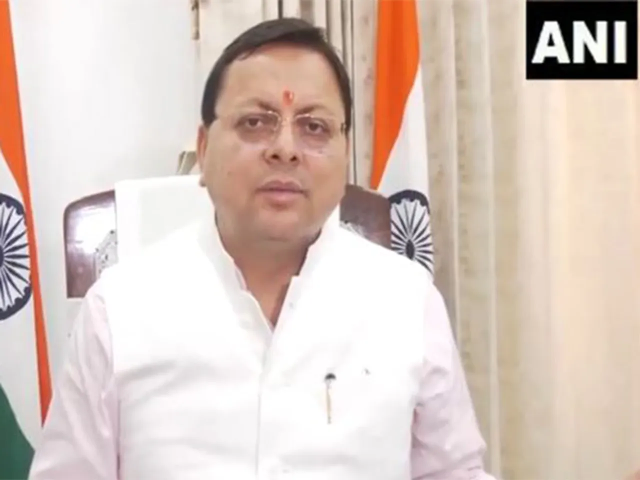 Uttrakhand Chief Minister Pushkar Singh Dhami (Photo/ANI)