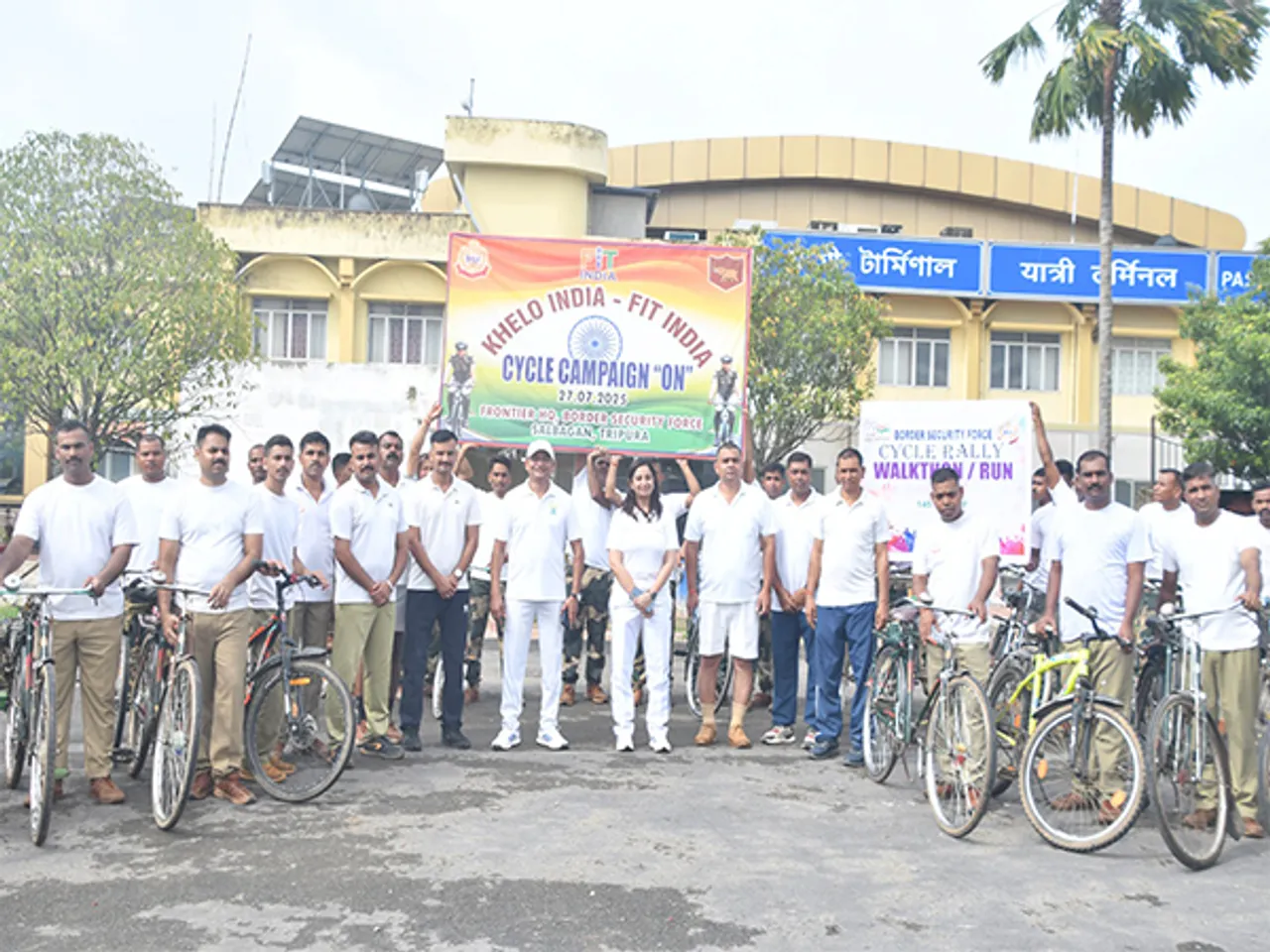 Visuals from the cycle campaign (Photo @BSF)