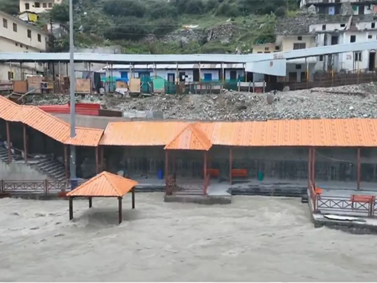 Visuals from Alkananda River (Photo/ANI)