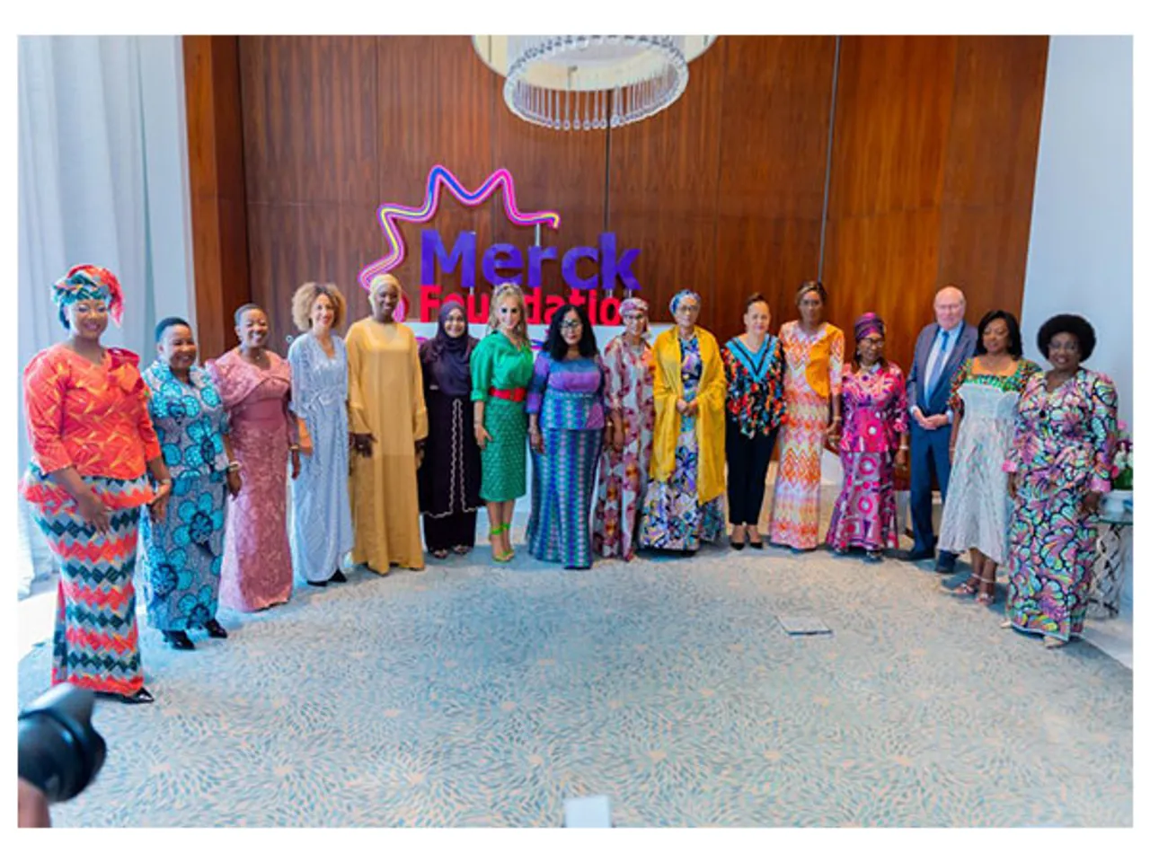 Merck Foundation Chairman and CEO with the First Ladies of Africa and Asia during the Merck Foundation First Ladies Initiative Summit 2025