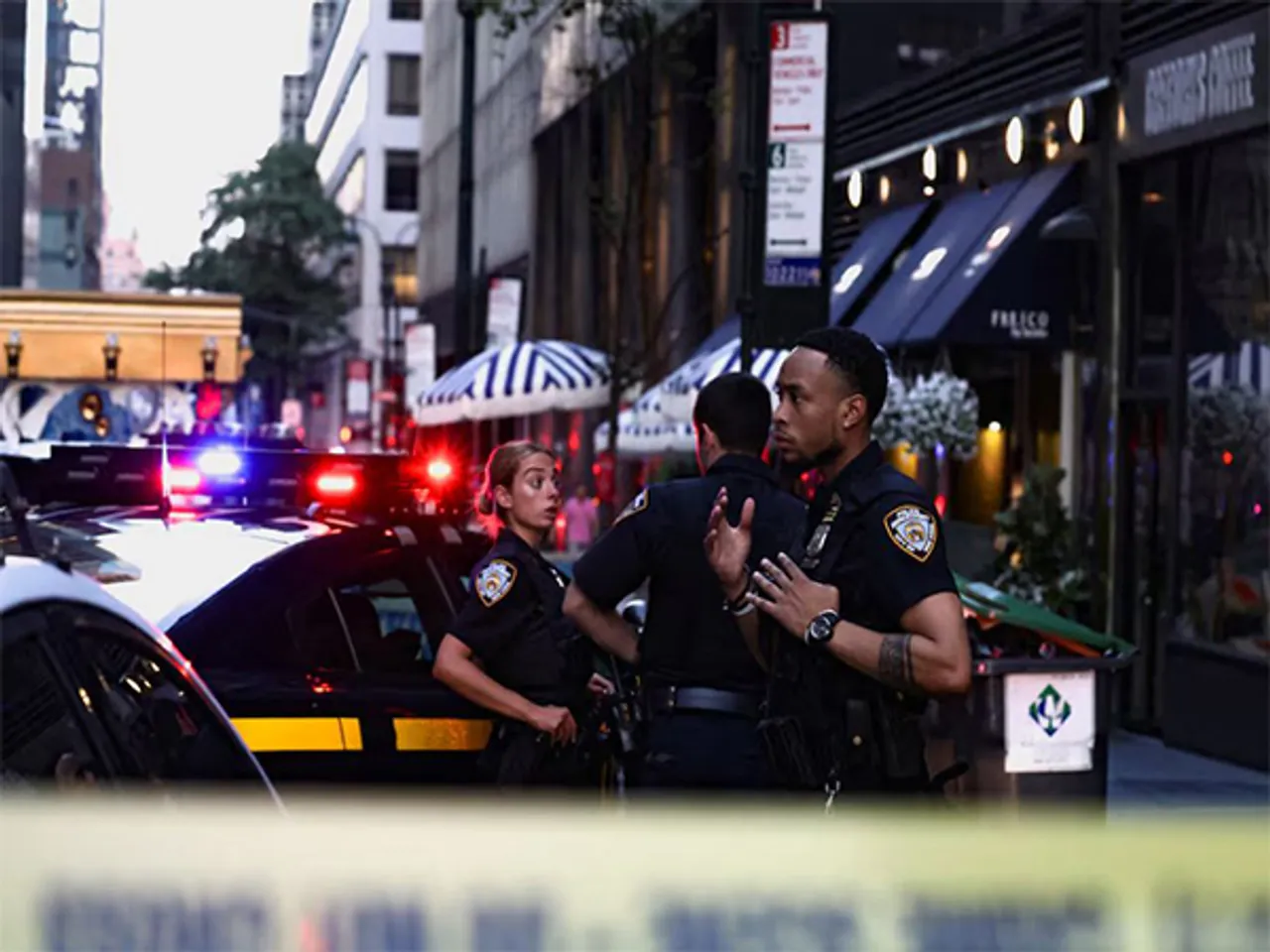 Police officers gather during a reported active shooter situation in the Manhattan borough of New York City (Image/Reuters)