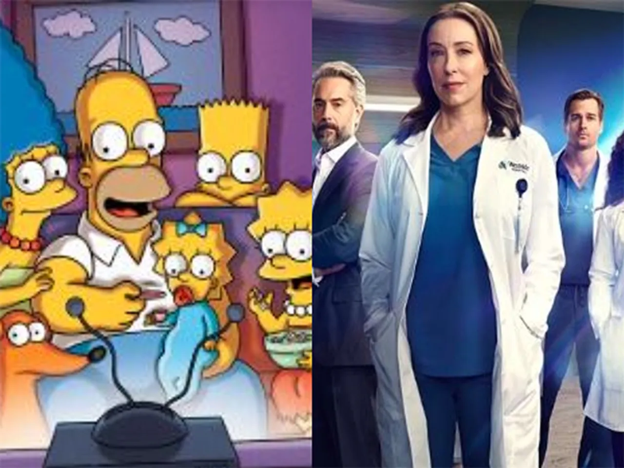 The Simpsons and Doc (Photo/Instagram@thesimpsons@thepatrickwalker)