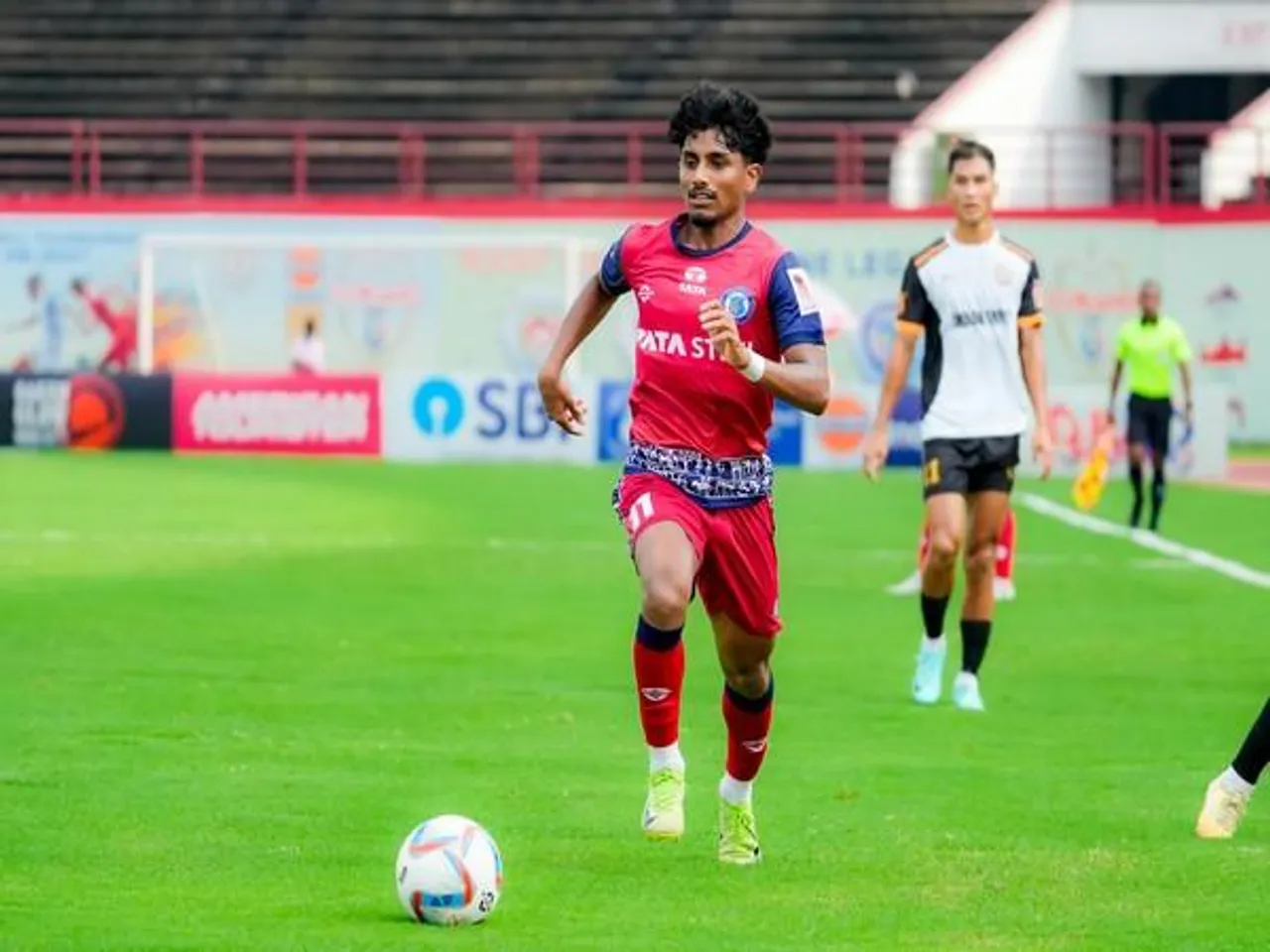Jamshedpur FC's Sanan Mohammed in action during Durand Cup (Image: AIFF/Durand Cup)