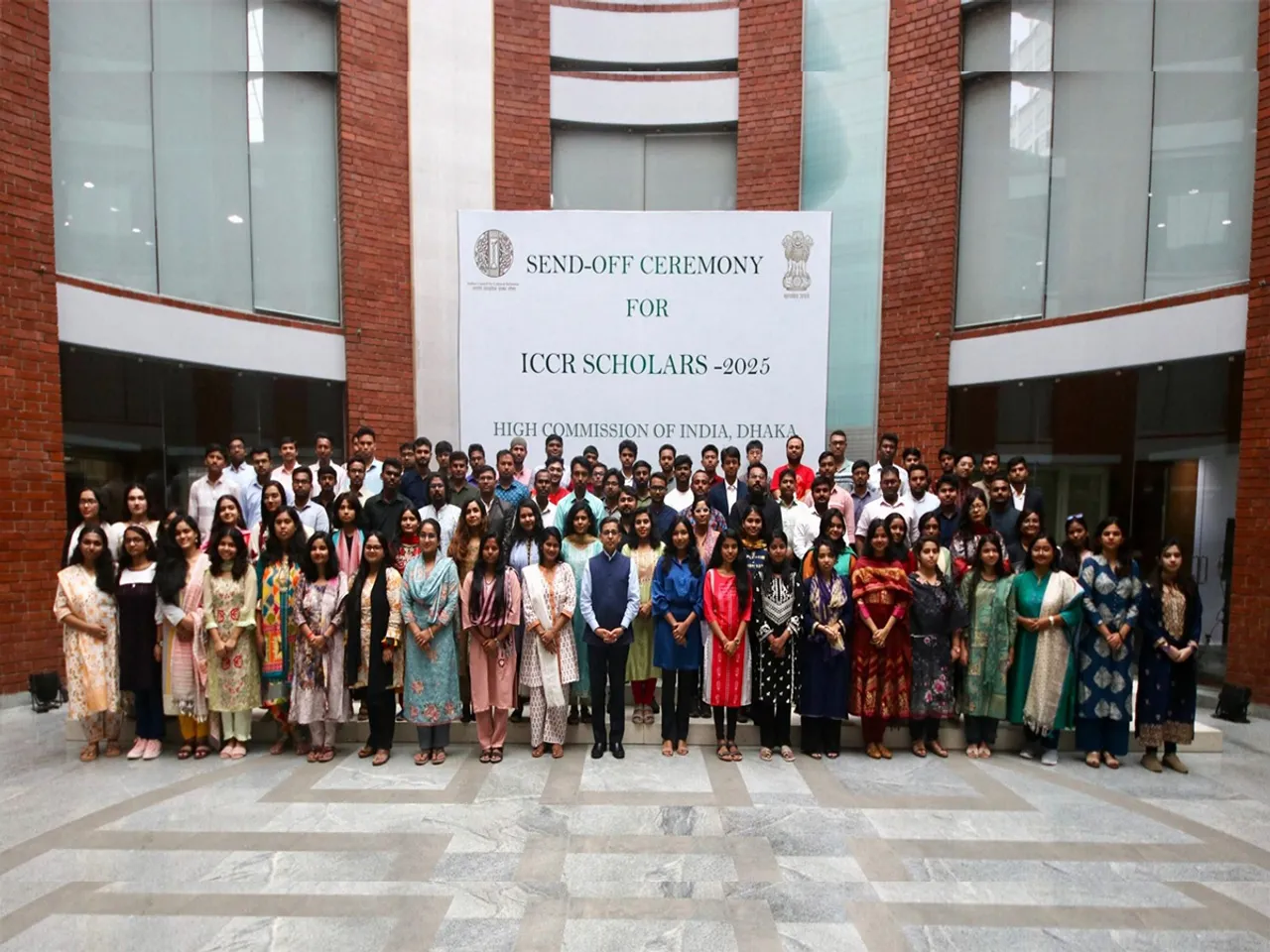 The High Commission of India in Dhaka hosts a send-off ceremony for the 2025 batch of ICCR scholars (Image: X/@ihcdhaka)