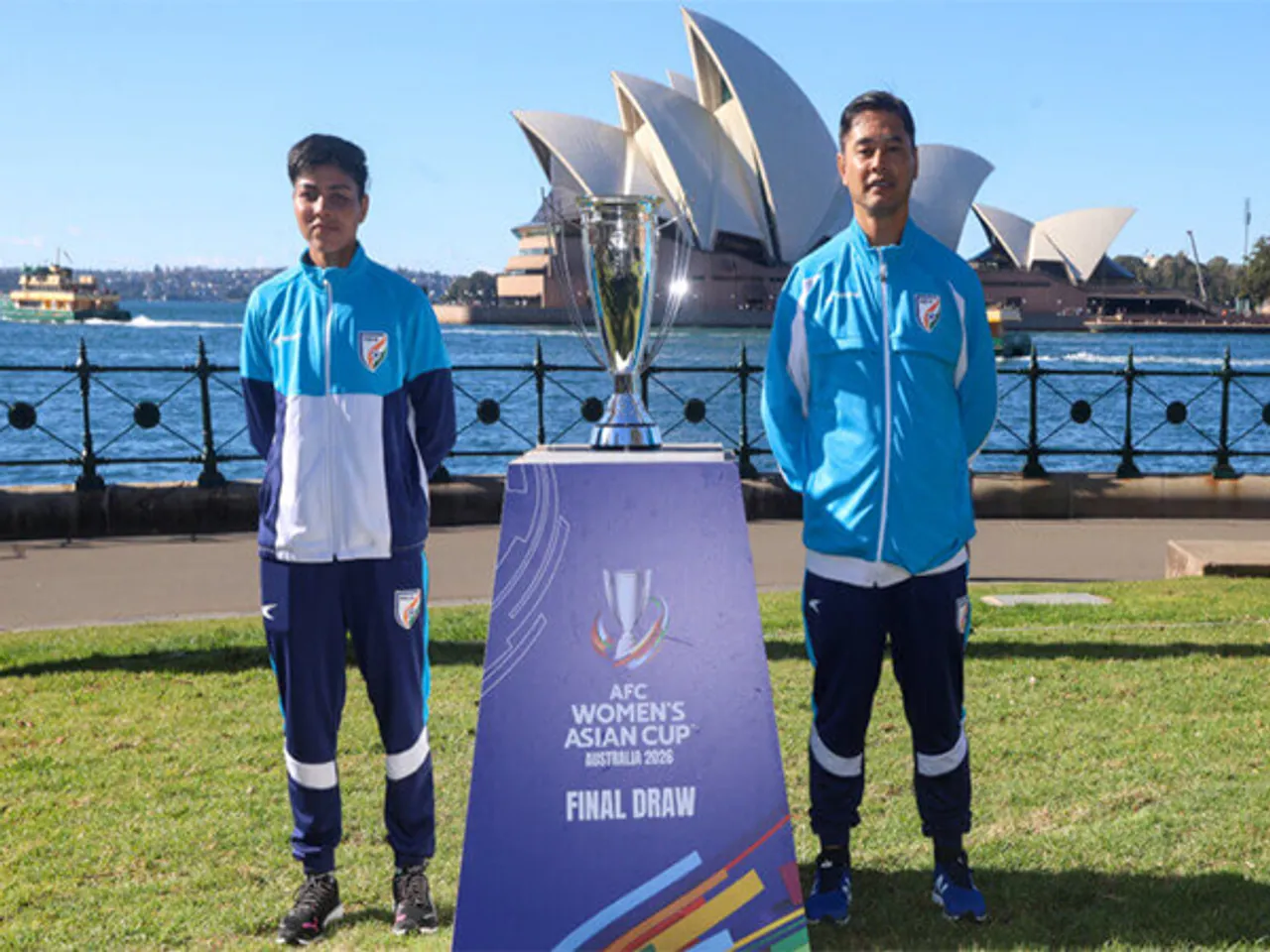 Sangita Basfore (left)  Crispin Chettri (right). (Photo: AIFF)