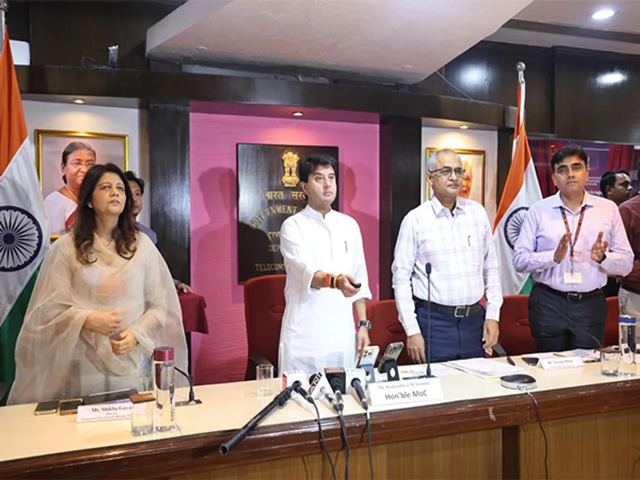 Union Min Jyotiraditya Scindia chairs Sanchar Saathi Stakeholders meet (Photo/ANI)