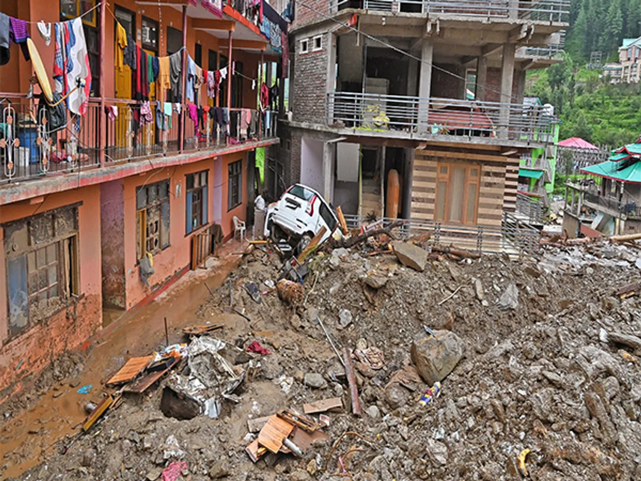 Cloudburst aftermath at Thunag of Seraj valley, in Mandi (File Photo/ANI)