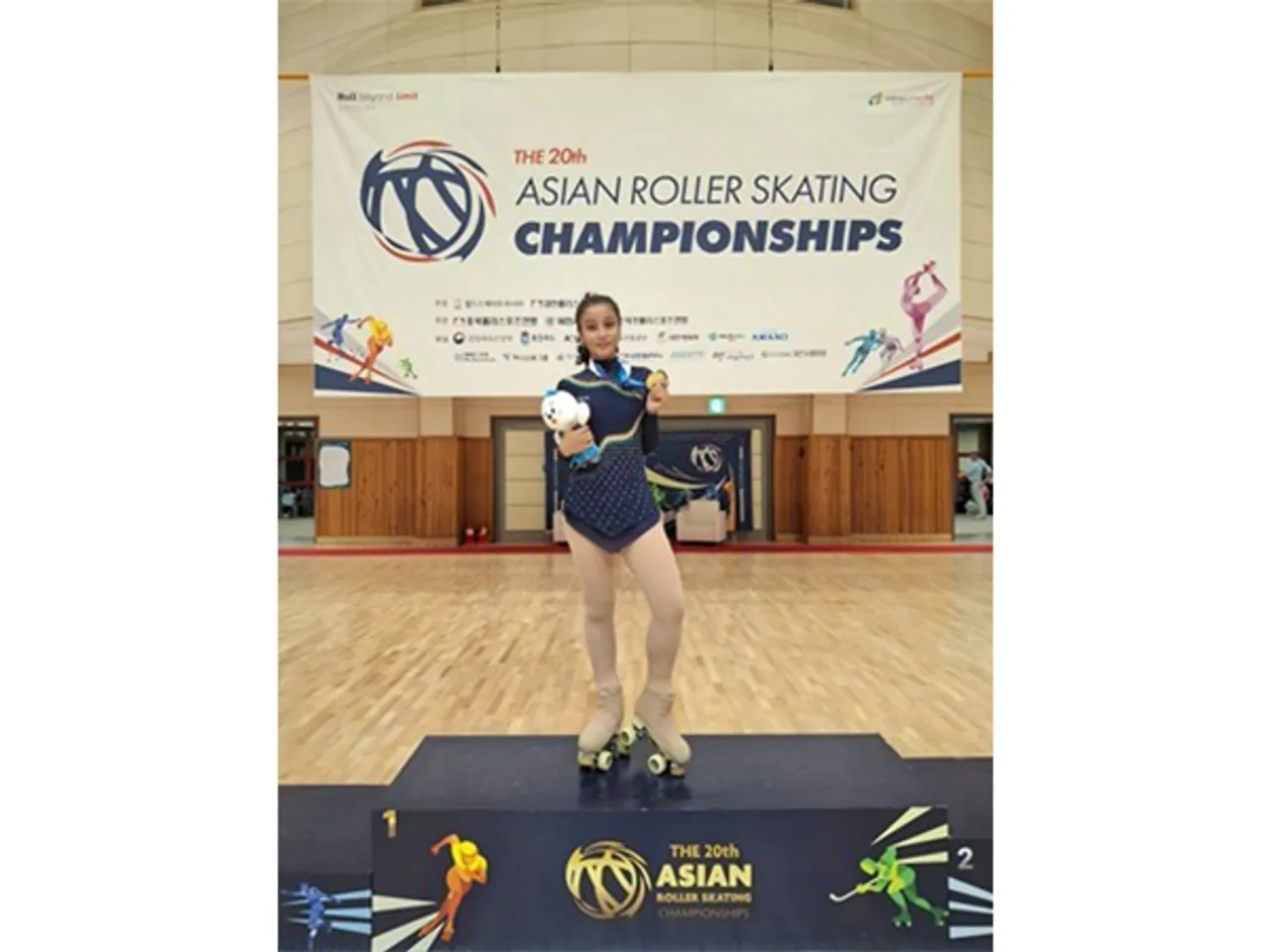 India Shines at the 20th Asian Roller-Skating Championship in South Korea