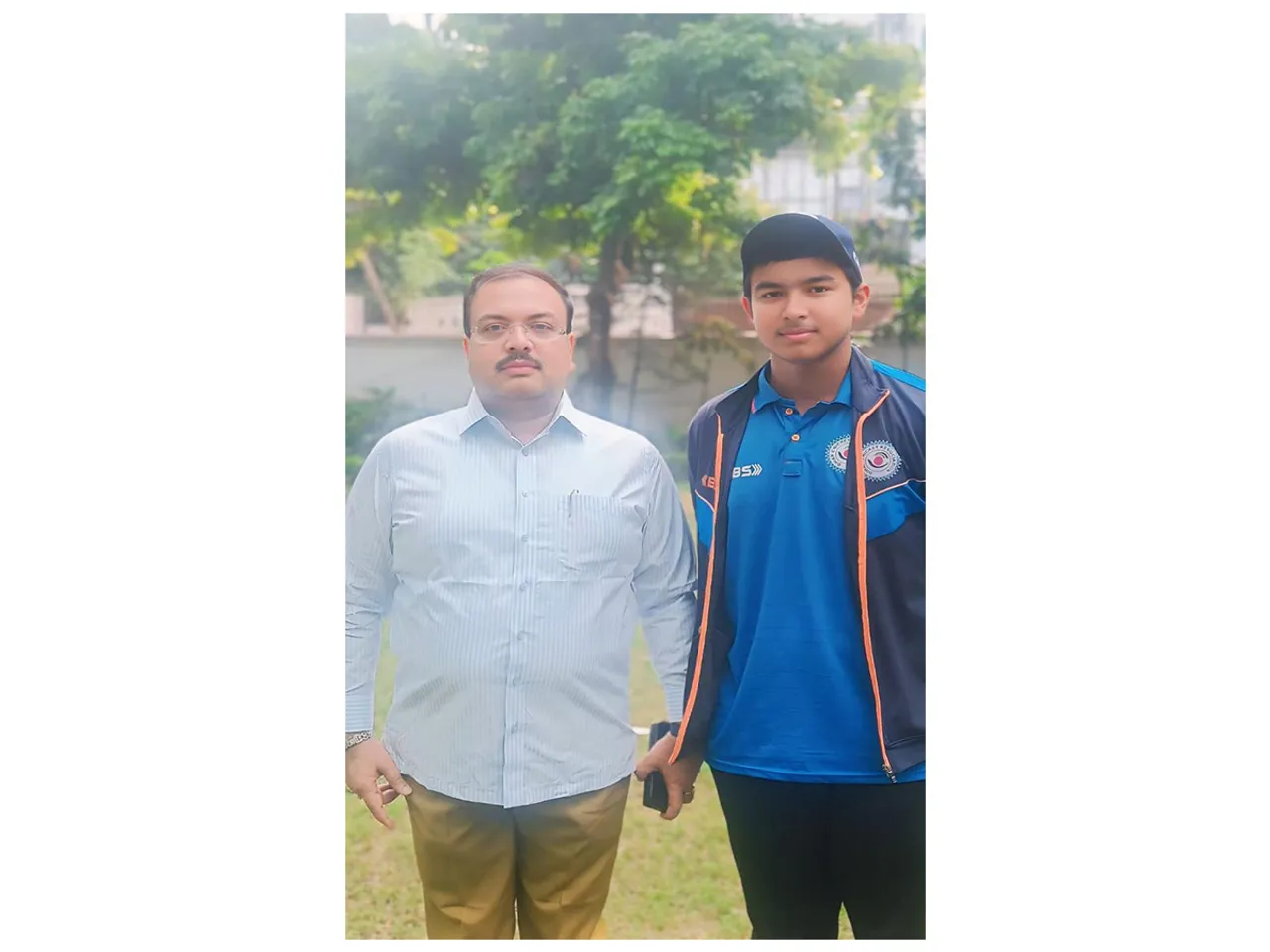 BCA president Rakesh Tiwari and Vaibhav Suryavanshi (Photo: BCA)