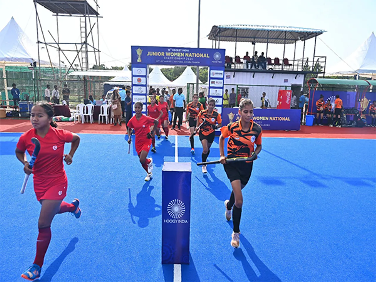 Hockey players in action. (Photo: Hockey India)